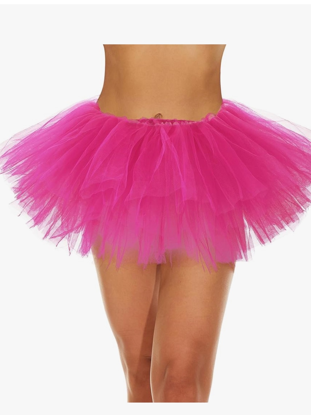 Lot of 4 Zando Tutus for Women Adults Elastic 5 Layers Puffy Tulle Dance Skirts